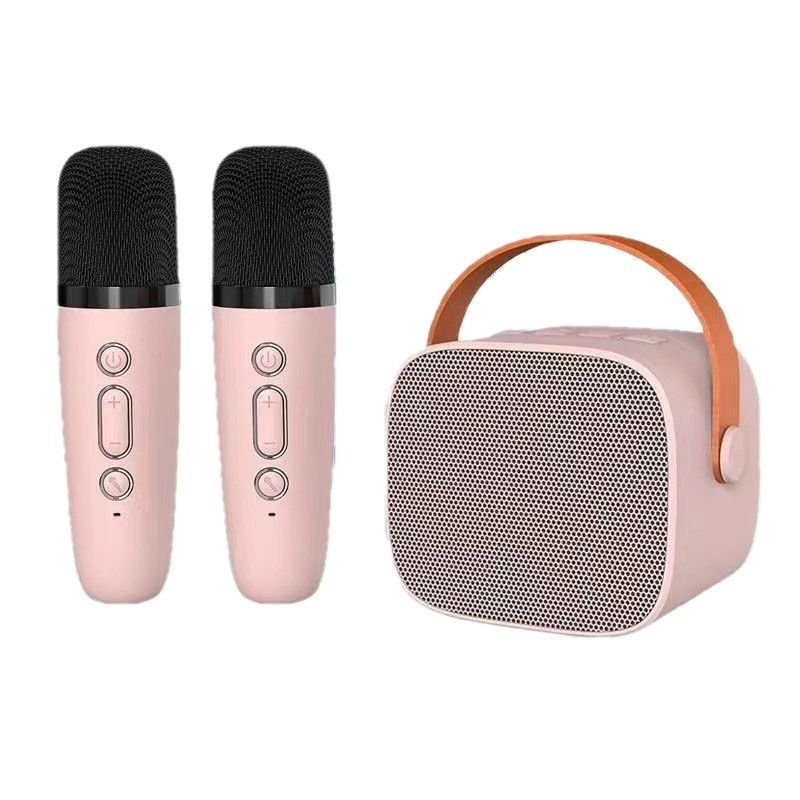 Bluetooth speaker microphone integrated music outdoor live broadcast for the whole family with children's K-tape microphone portable small speaker