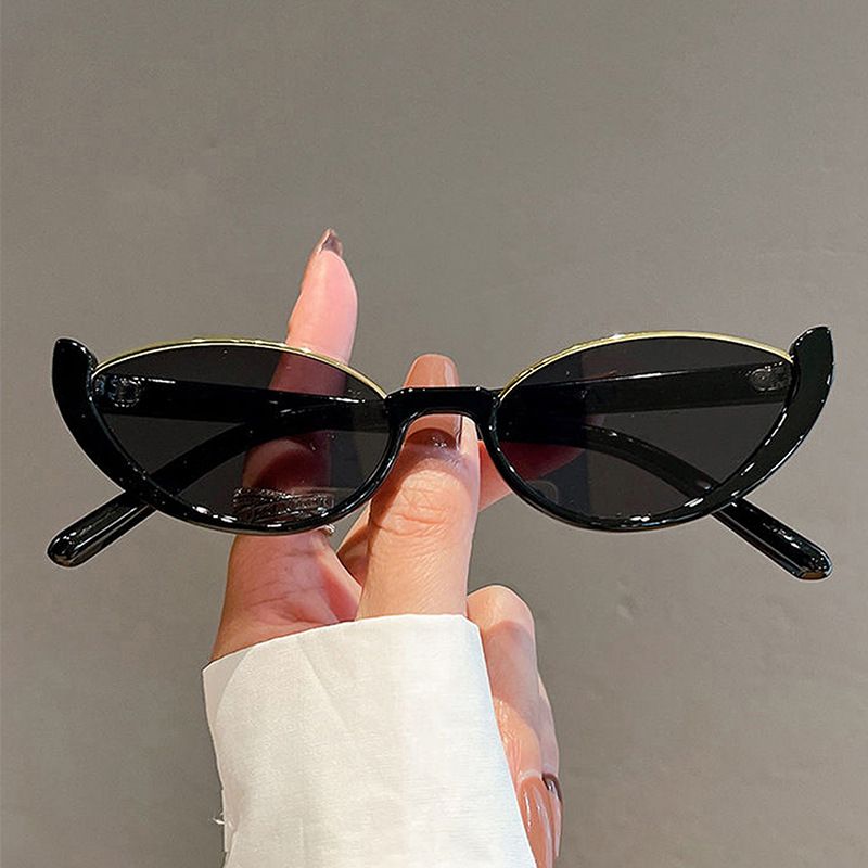 New cat-eye sunglasses ladies fashion net red with the same type of INS glasses simple avant-garde sunglasses