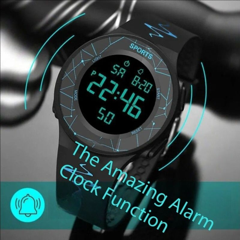 Waterproof glow-in-the-dark electronic watch male trend simple female junior high school students teenagers children multi sports electronic watch