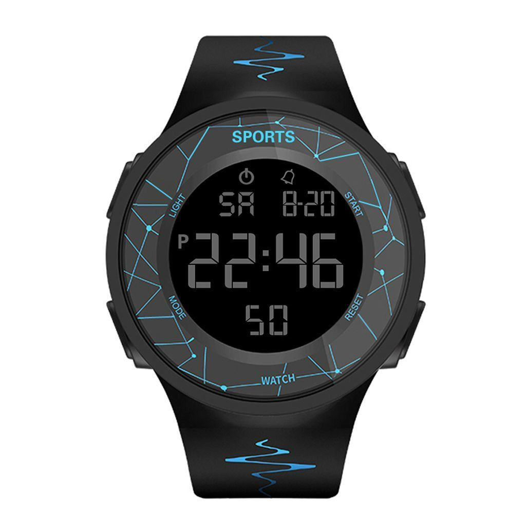 Waterproof glow-in-the-dark electronic watch male trend simple female junior high school students teenagers children multi sports electronic watch