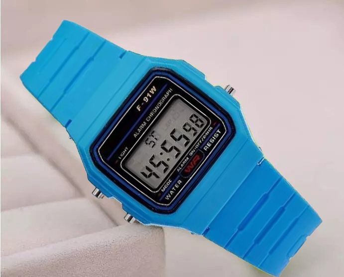F-91w Watch Electronic Watch Sports Watch Ultra-thin luminous Alarm Clock Boys Girls Children's electronic watch