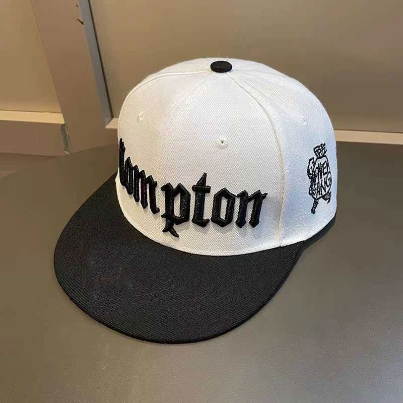Compton Youth Hip Hop Flat brim Hat Along men's and women's fashion trend hip Hop hat