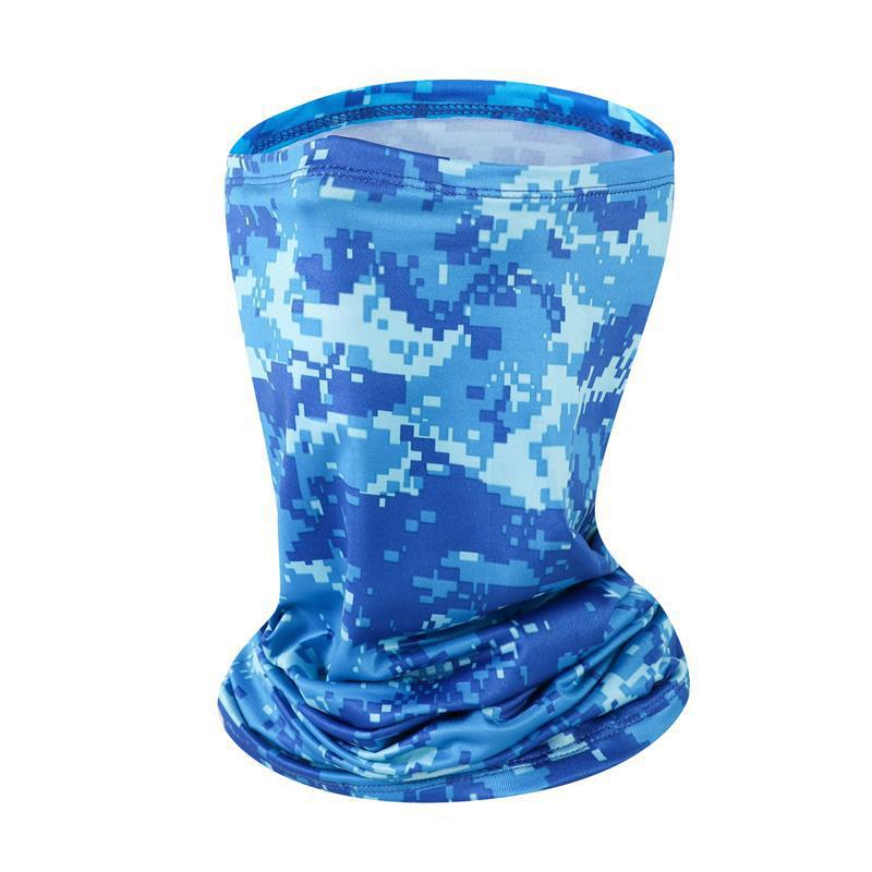 Ice silk headscarf, summer thin, versatile magic mask, men's and women's bicycle moisture-wicking, multi-functional versatile scarf