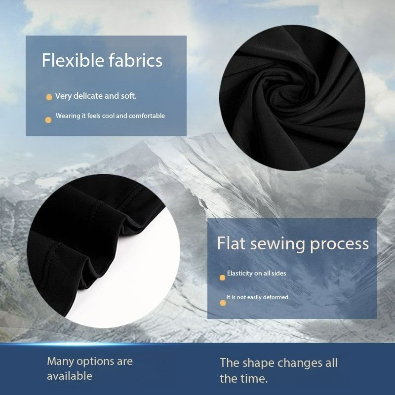 Ice silk headscarf, summer thin, versatile magic mask, men's and women's bicycle moisture-wicking, multi-functional versatile scarf