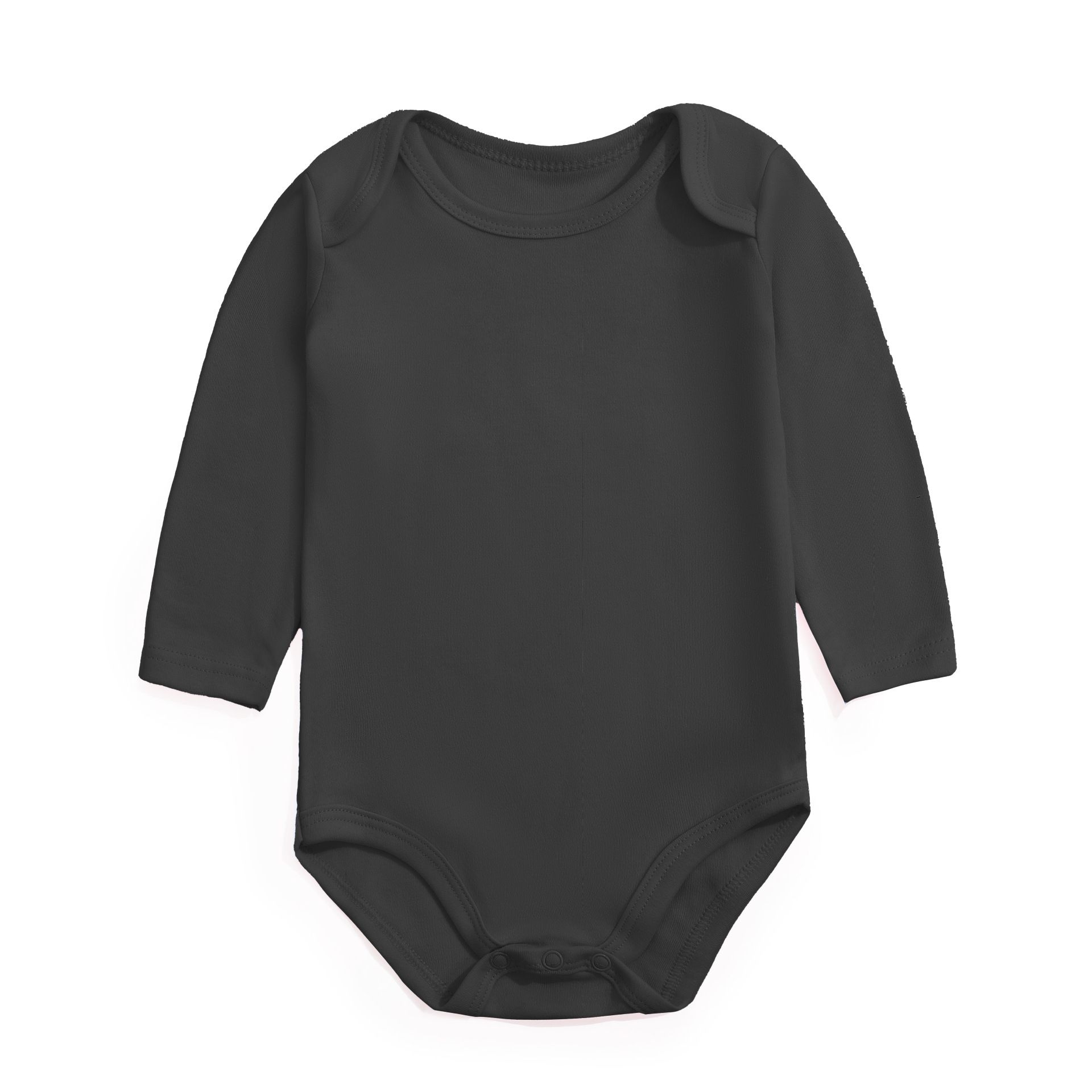 Solid-color long-sleeved cotton triangular halter jacket, infant and toddler plain-color fart jacket, children's one-piece crawling suit
