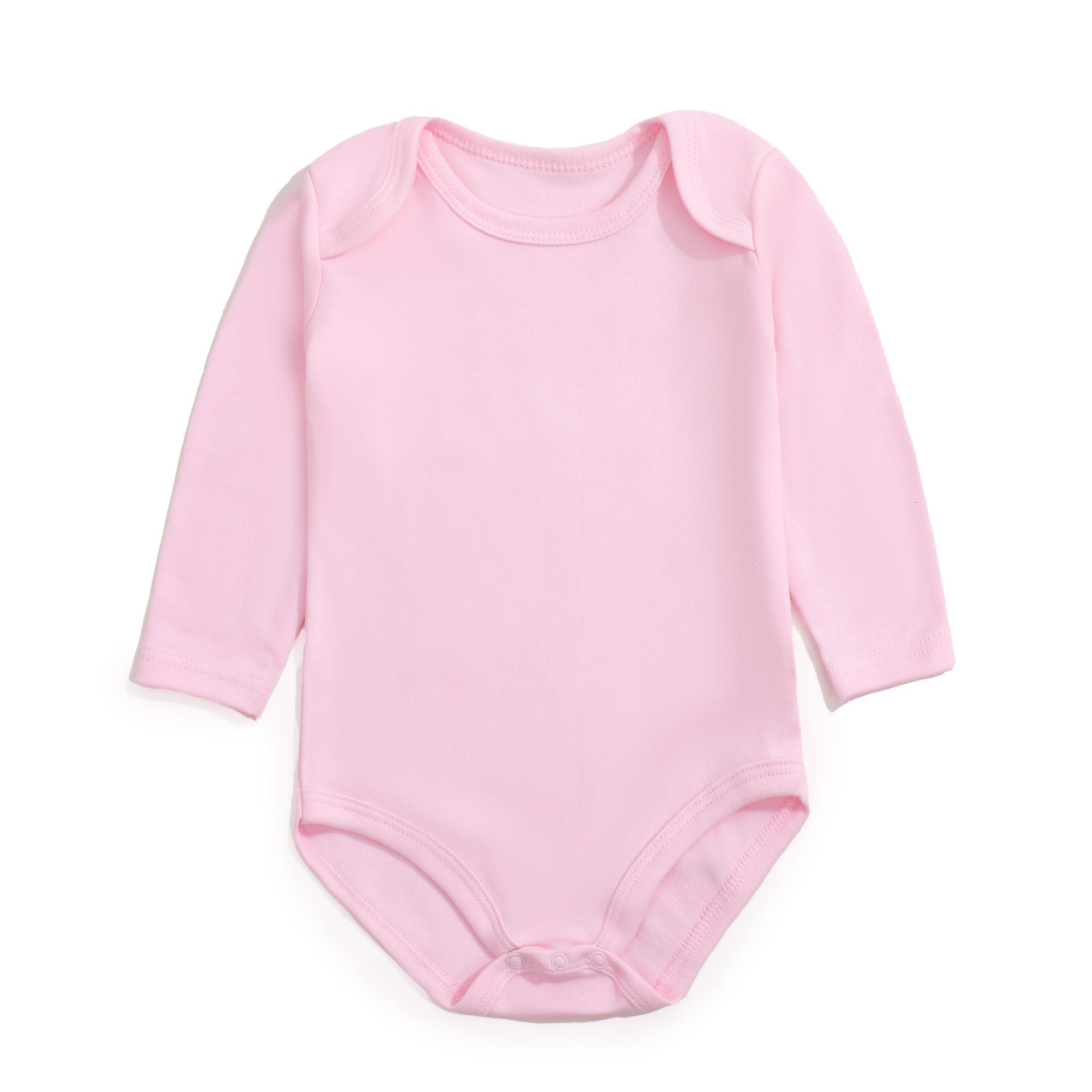 Solid-color long-sleeved cotton triangular halter jacket, infant and toddler plain-color fart jacket, children's one-piece crawling suit