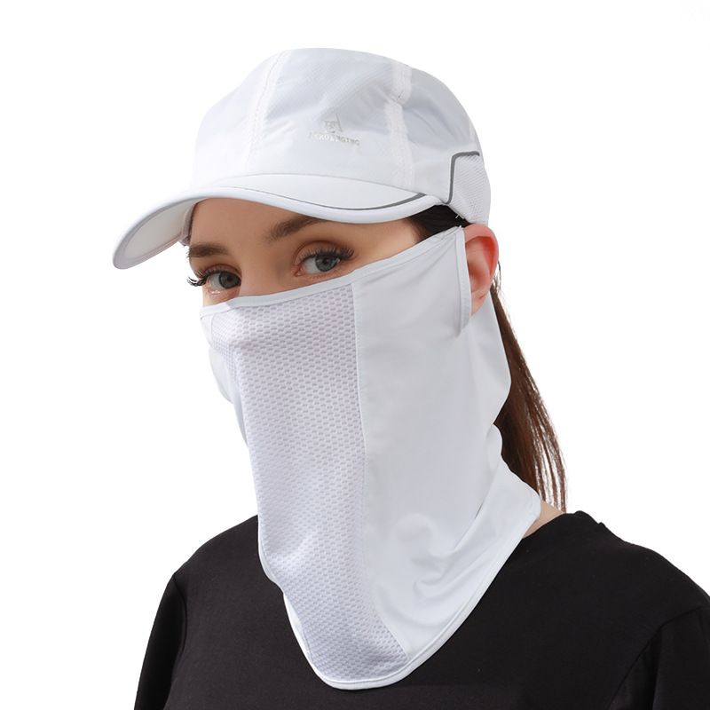 Women's sports sun protection mask, summer ice silk neck cover, thin and breathable, men's outdoor golf UV protection cycling mask