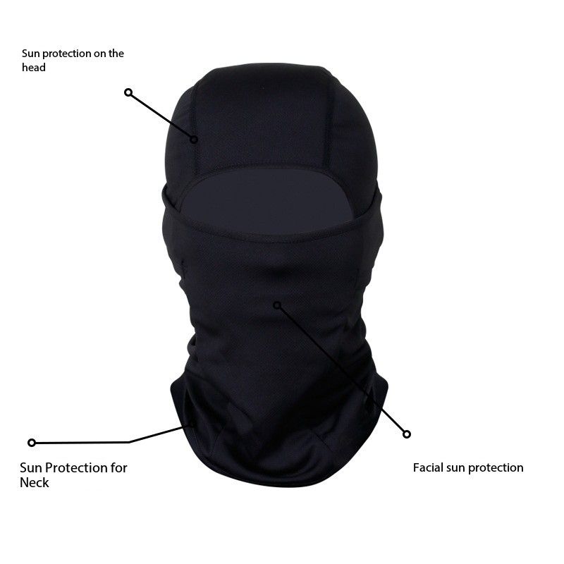 Mesh head cover, men's summer breathable sun protection head cover, outdoor sports motorcycle face protection tactical riding mask