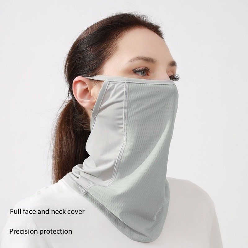 Summer sports cycling masks, sun protection and windproof ice silk masks, thin men's and women's outdoor running and fitness breathable scarves