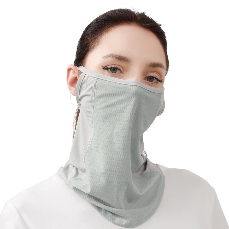 Summer sports cycling masks, sun protection and windproof ice silk masks, thin men's and women's outdoor running and fitness breathable scarves