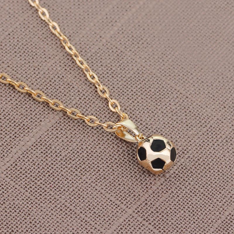 World Cup Football sports series accessories: Men's personalized football necklace and creative football pendant
