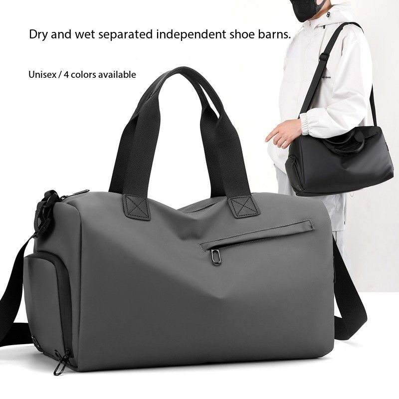 Trendy brand unisex sports and fitness bags, large-capacity dry-wet separated swimming bags, short-distance business trip hand-held travel bags