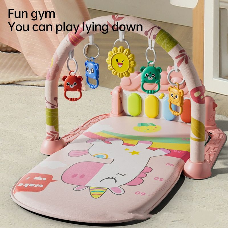 New Baby Activity Gym Music Rack Play Mat Kid Rug Puzzle Carpet Piano Keyboard Infant Playmat Crawling Game Pad Baby Toy Gift