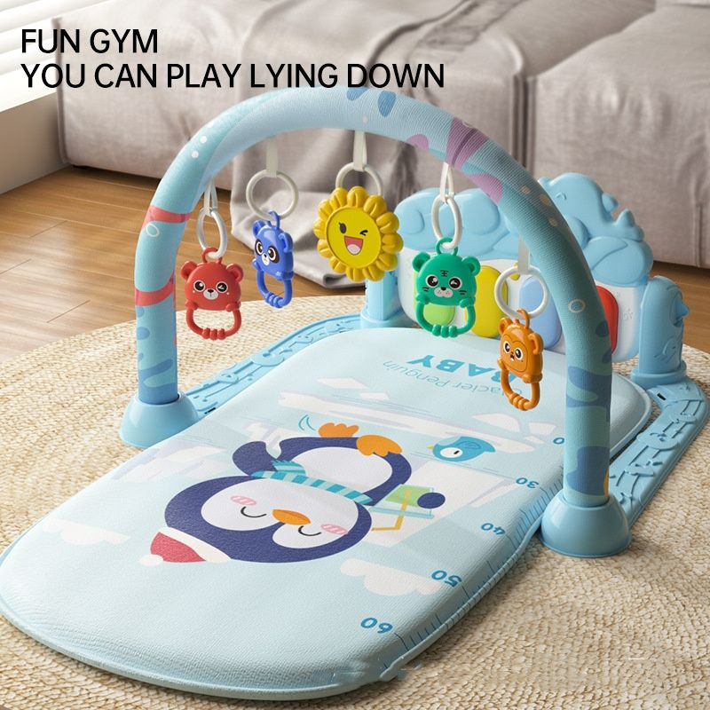 New Baby Activity Gym Music Rack Play Mat Kid Rug Puzzle Carpet Piano Keyboard Infant Playmat Crawling Game Pad Baby Toy Gift