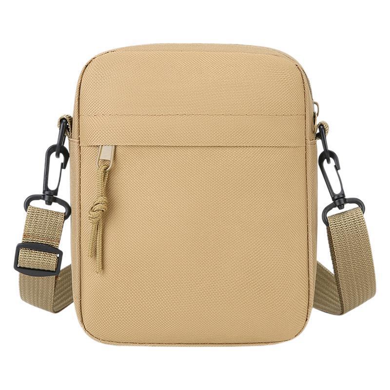 Hot-selling simple men's and women's single-shoulder bags, crossbody bags, solid-colored casual single-shoulder small bags, and lightweight mobile phone crossbody bags