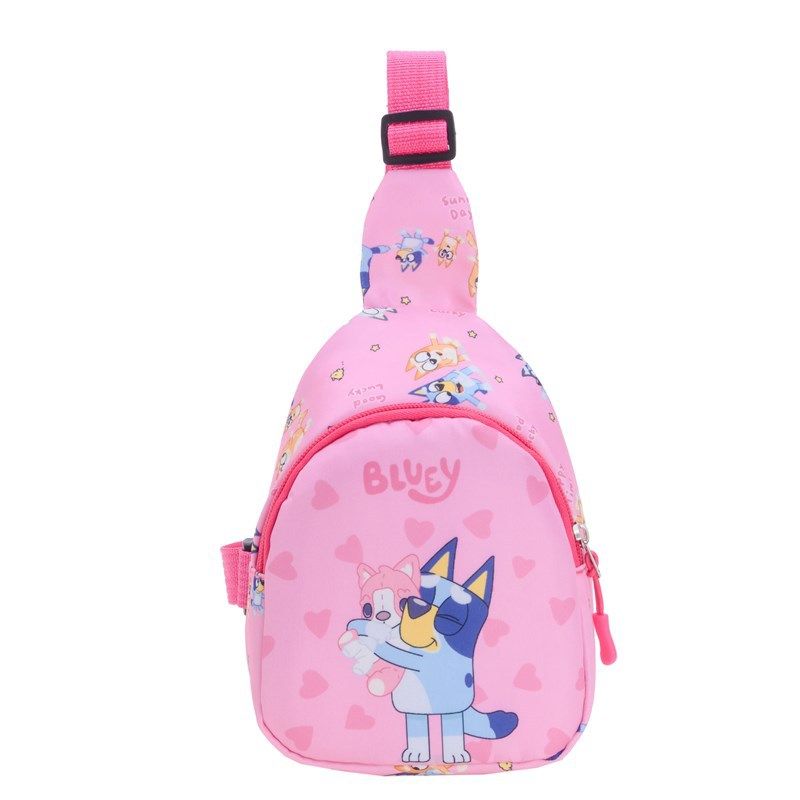 Bluey And Bingo Anime Figure Printing Cartoon Mnin Backpack Children A Shoulder Bag Messenger Bag Birthday Gift