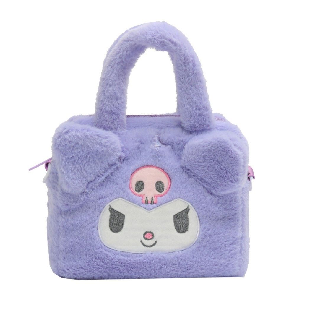 Sanrio Bag Kawaii Kuromi Cinnamoroll My Melody Cartoon Anime Plush Handbag Cosmetic Bag Travel Storage Bag Women Girl Gifts