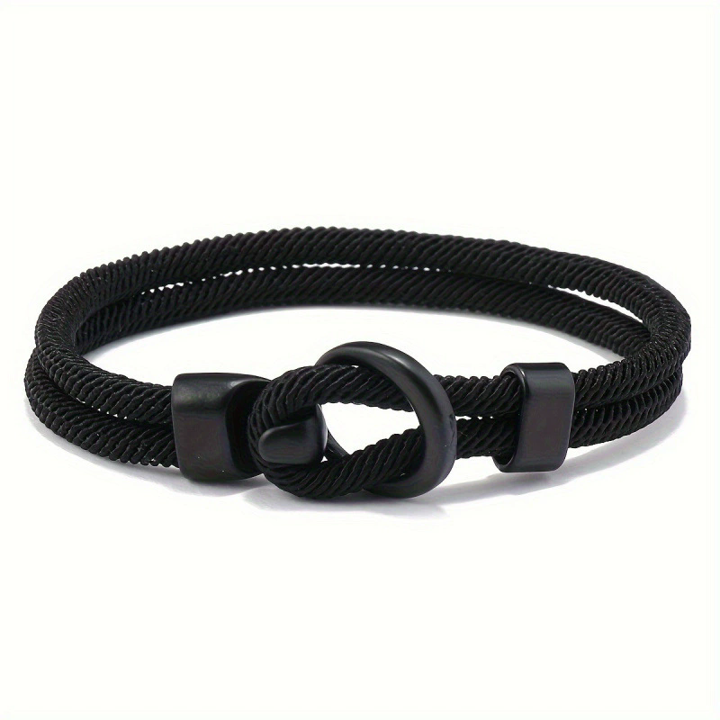 Fashion Rope Bracelet Men Double Layer Outdoor Camping Braclet Homme Accessories Survival Paracord Braslet Gift For Him
