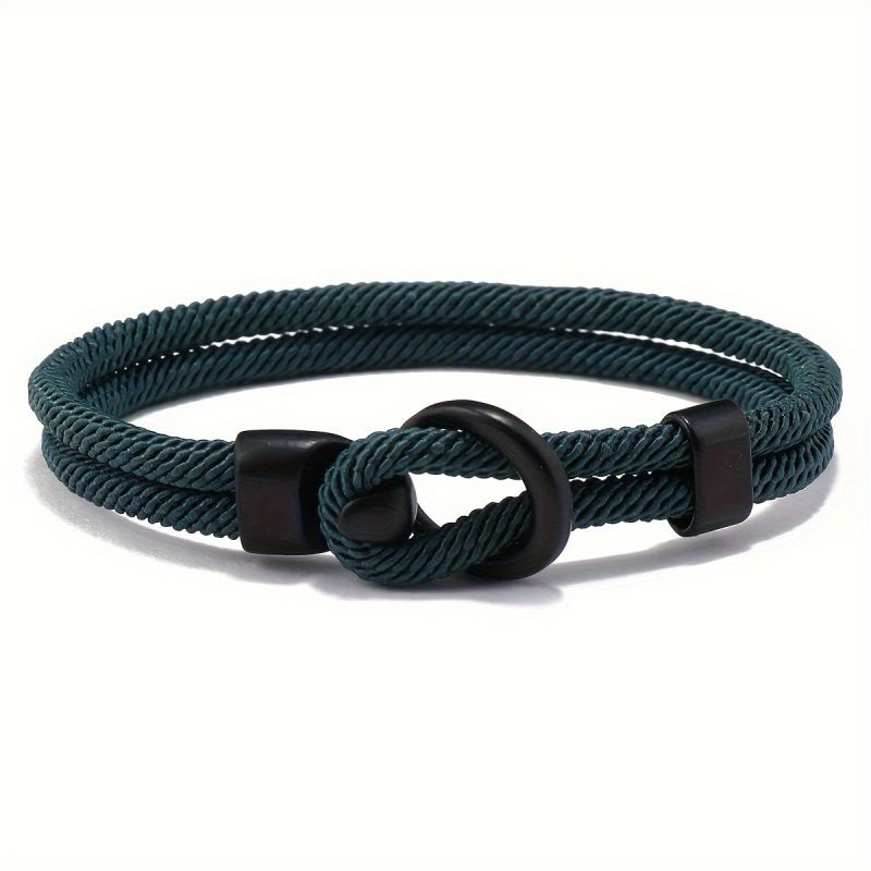 Fashion Rope Bracelet Men Double Layer Outdoor Camping Braclet Homme Accessories Survival Paracord Braslet Gift For Him