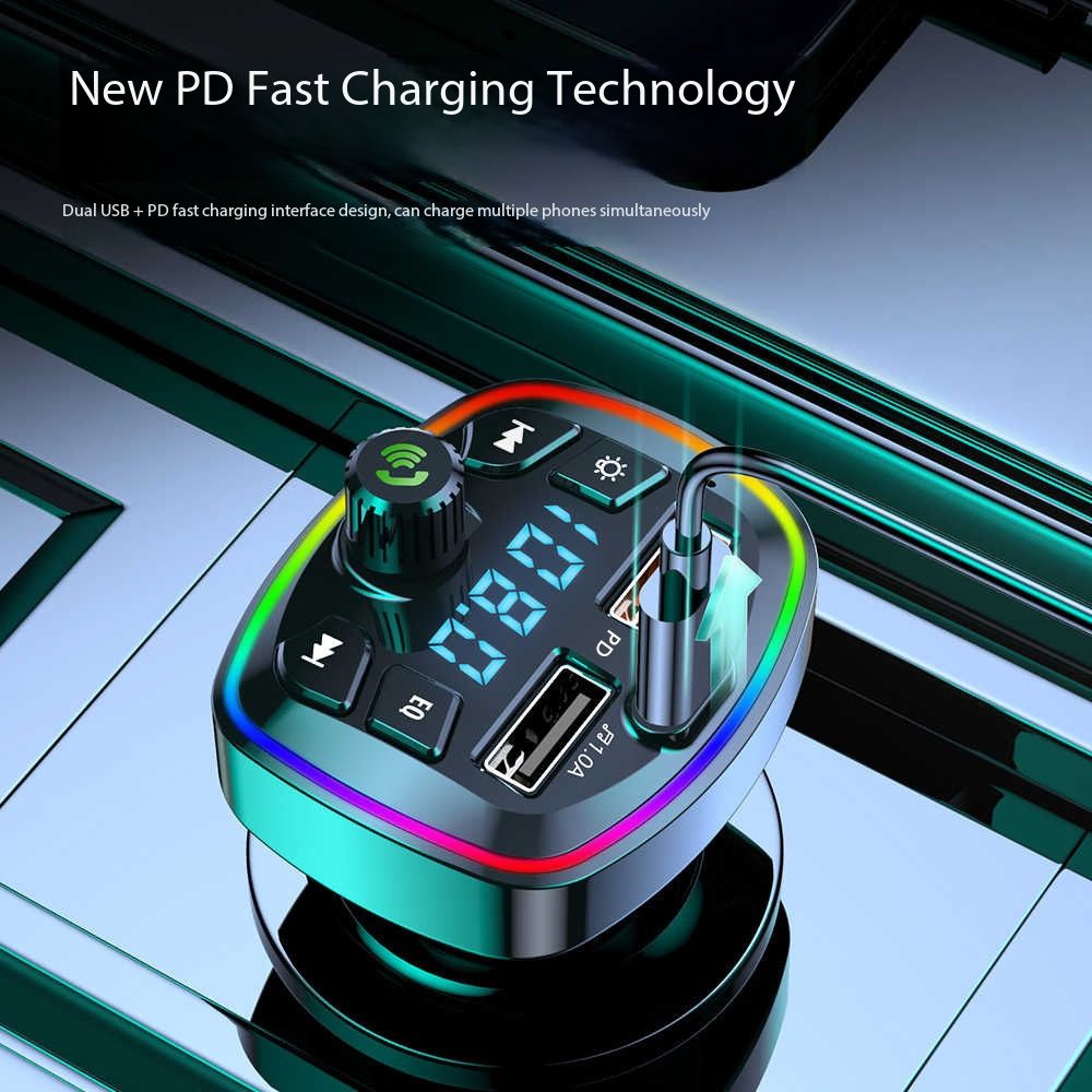 Q7 Car Bluetooth QC3.0 On-board Charger Bluetooth Receiver MP3 Player Car Super-fast Charging Vehicle (QC3.0 + 4.8A)