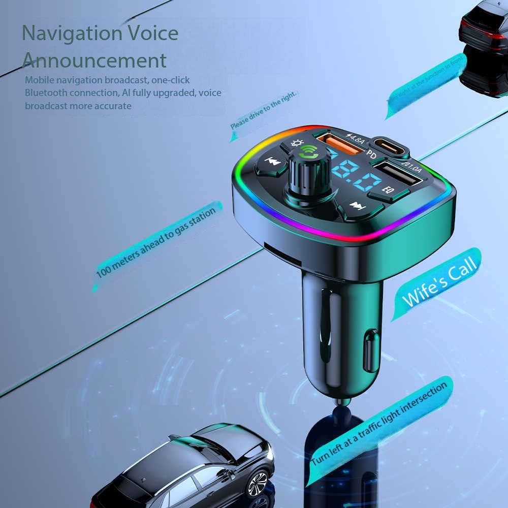 Q7 Car Bluetooth QC3.0 On-board Charger Bluetooth Receiver MP3 Player Car Super-fast Charging Vehicle (QC3.0 + 4.8A)