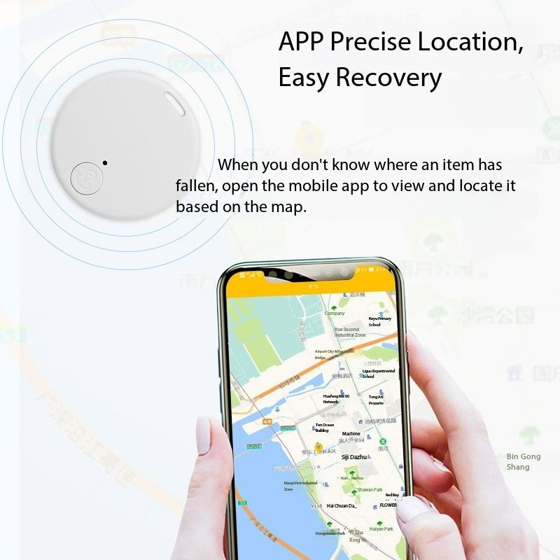 Mini GPS Locator AntiLost Alarm Wallet Keychain Smart Tag Bluetooth-Compatible Tracer Keychain Dog Pet Child Tracker Key Finder