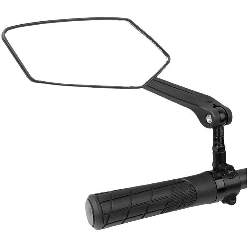 Mountain bike rearview mirror electric bike high-definition flat 360-degree adjustable reflective mirror reversing mirror riding accessory
