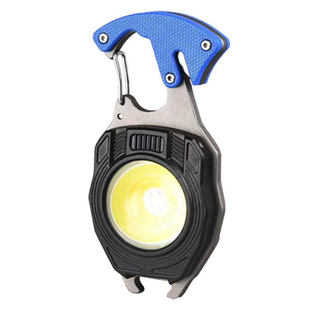 Keychain work lamp multi-functional cigarette lighter charger portable camping auto repair LED strong light mini camping lamp