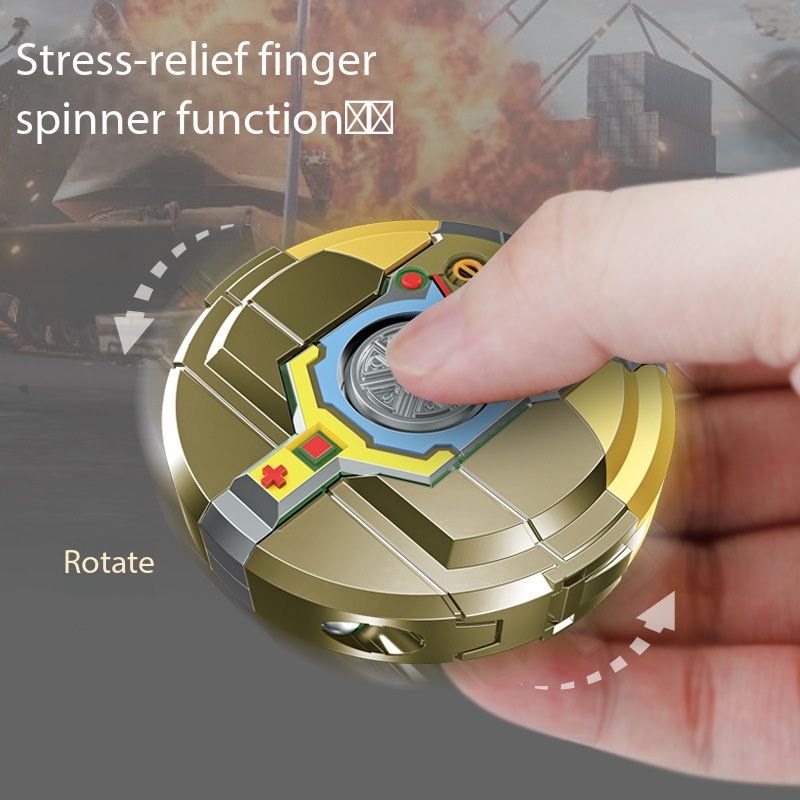 New creative decompression drop resistant fingertip Rotational gyroscope mechanical deformation robot children's toy Boy Gift