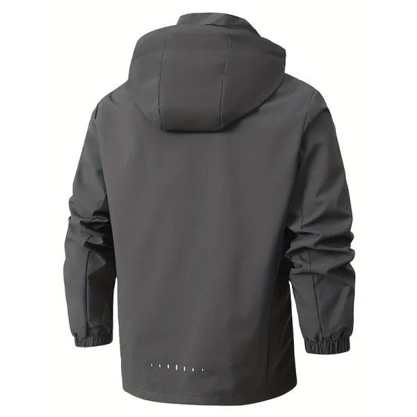 Men's Casual Outdoor Windproof Waterproof Athletes Detachable Hat Jacket Jackets & Coats