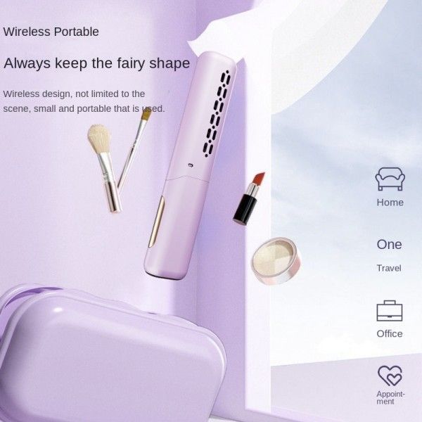 Travel Charging Fashion Color Matching Straight Curling Dual Use Flexible Portable Curling Iron Hot-Air Brushes