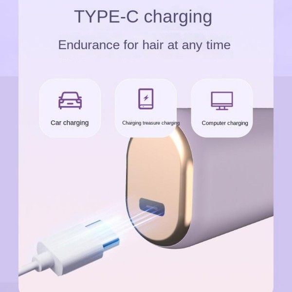 Travel Charging Fashion Color Matching Straight Curling Dual Use Flexible Portable Curling Iron Hot-Air Brushes