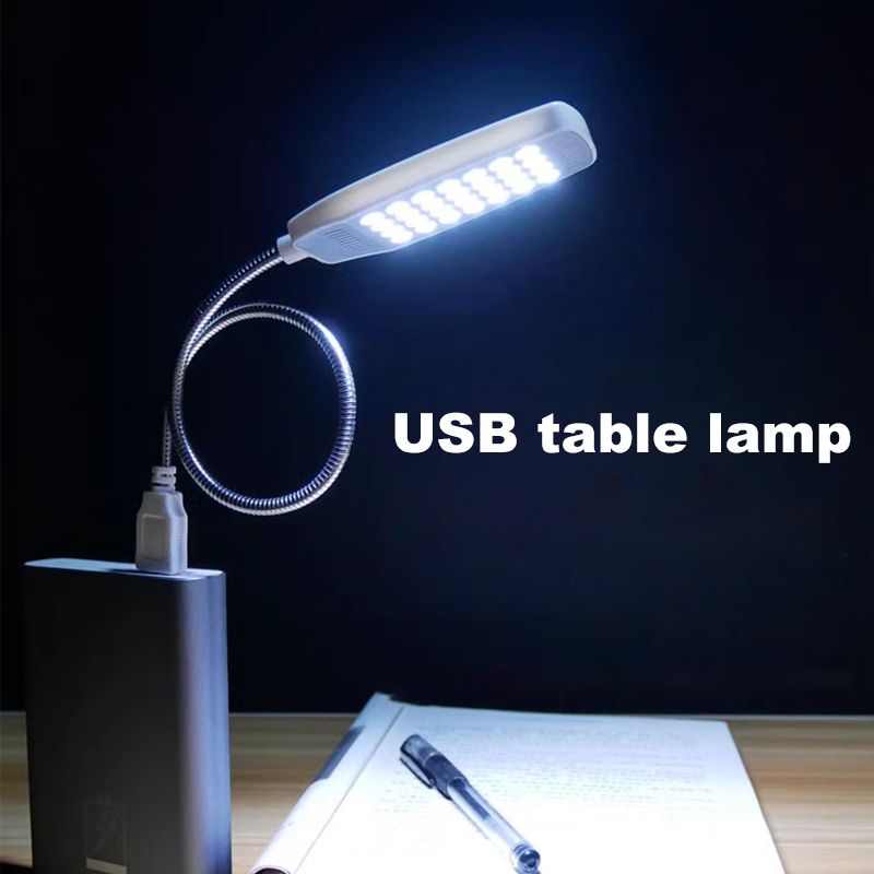USB table lamp night light high-brightness LED with switch small portable study and work eye protection plug-in  USB plug plug and play