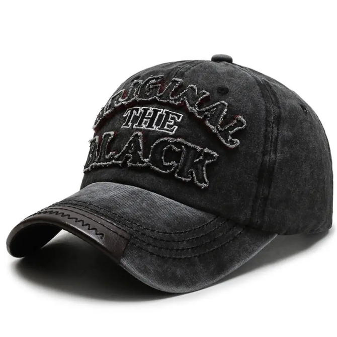 Unisex Vintage 3D Letter Embroidery Baseball Cap Men Women Cotton Adjustable Casual Hat Hip Hop Streetwear Sun Hats