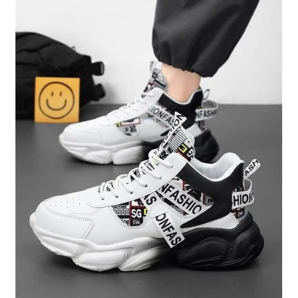 Men's Front Lace-Up Breathable Comfortable Casual Sneakers  Walking