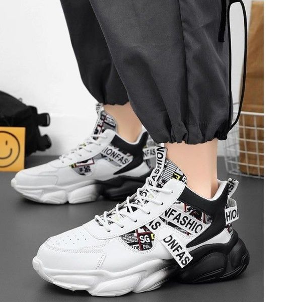 Men's Front Lace-Up Breathable Comfortable Casual Sneakers  Walking