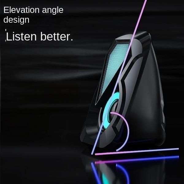 Flash Lights Usb Desktop Subwoofer Desktop Home Multimedia Wired Computer Speaker