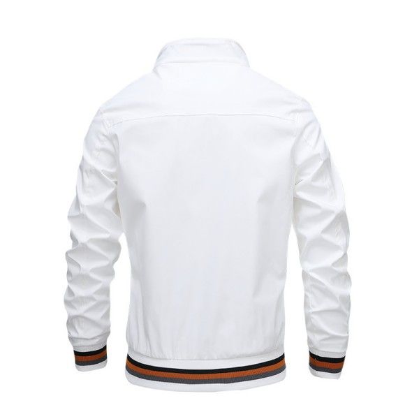 Stylish And Comfortable Casual Jacket Men's Wear Resistant Windproof Sport Solid Color Coat