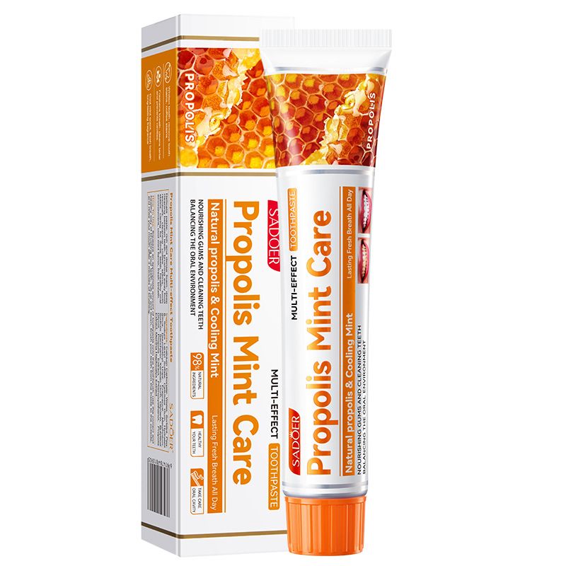 100g All-English Mint Toothpaste, Propolis, Sea Salt And Ginger For Cleaning Tartar And Strengthening Teeth  The color is randomly sent.