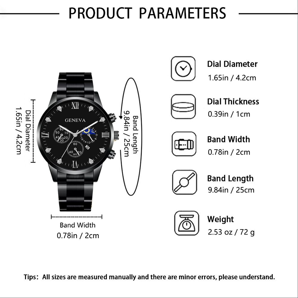 Quartz Watches This Year's Popular Personality Fashion New Steel Strap Watch Men's Simple Leisure Rudder Set Bracelet Quartz Watch