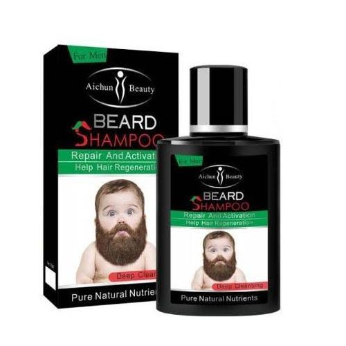 Aichun Beauty Beard Shampoo, 100ml + Moustache Fast Growth Essential Oil