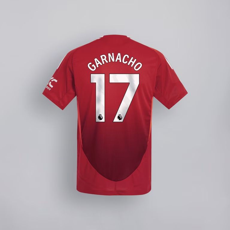 Manchester United 24/25 Home Fan Kit Jersey Unnofficial Version with Garnacho 17 EPL Printing