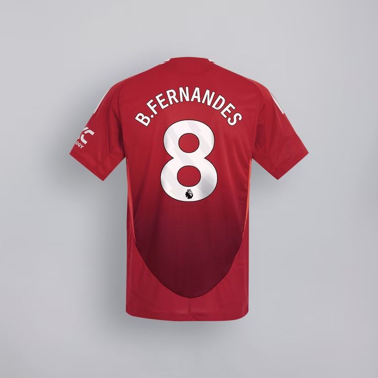 Manchester United 24/25 Home Fan Kit Jersey Unnofficial Version with B.Fernandes 8 EPL Printing