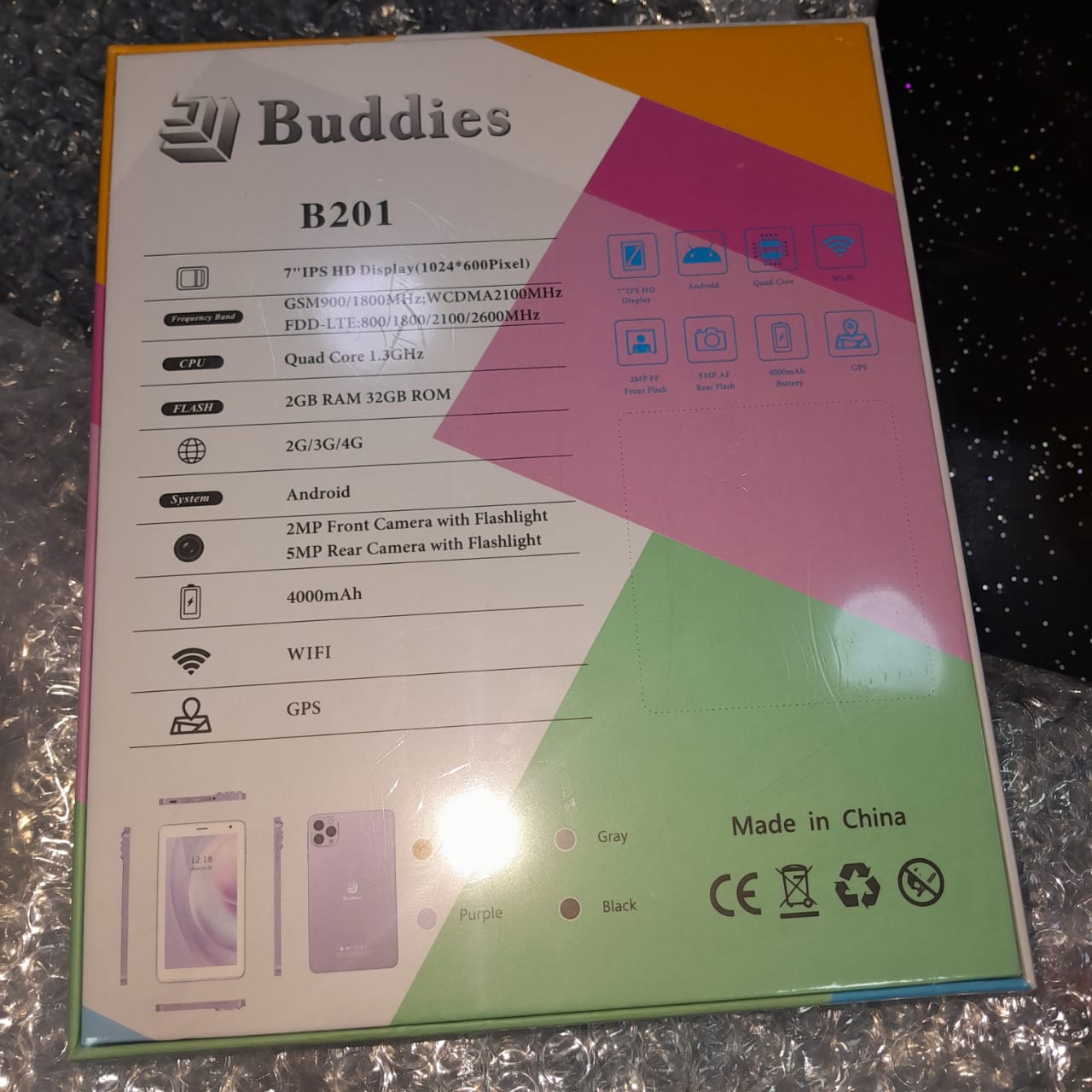Buddies 201 Tablet With SIM Card Slot 2GB RAM 32 GB ROM