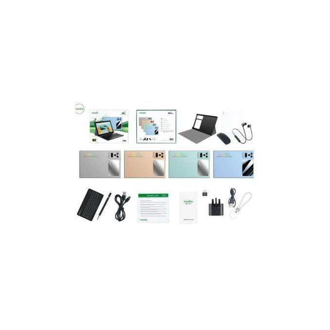 Modio M34 Tablet 8GB+512GB 10.1 Inch 13MP Camera, LTE Dual SIM + Mouse & Keyboard