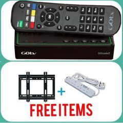 Gotv Decoder + TV Bracket 14-43 Inches + 1 Month Subscription + Extension Cable