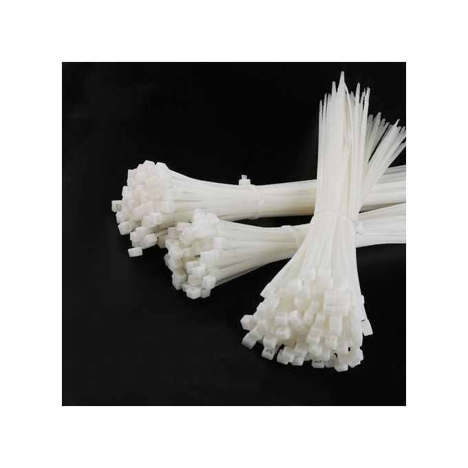 100PCS Nylon Self Locking Cable Ties Zip Tie Wraps