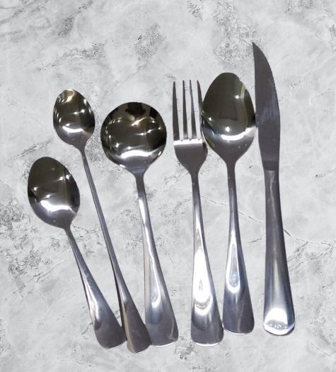 *Wide silver Feng heavy stainless cutlery