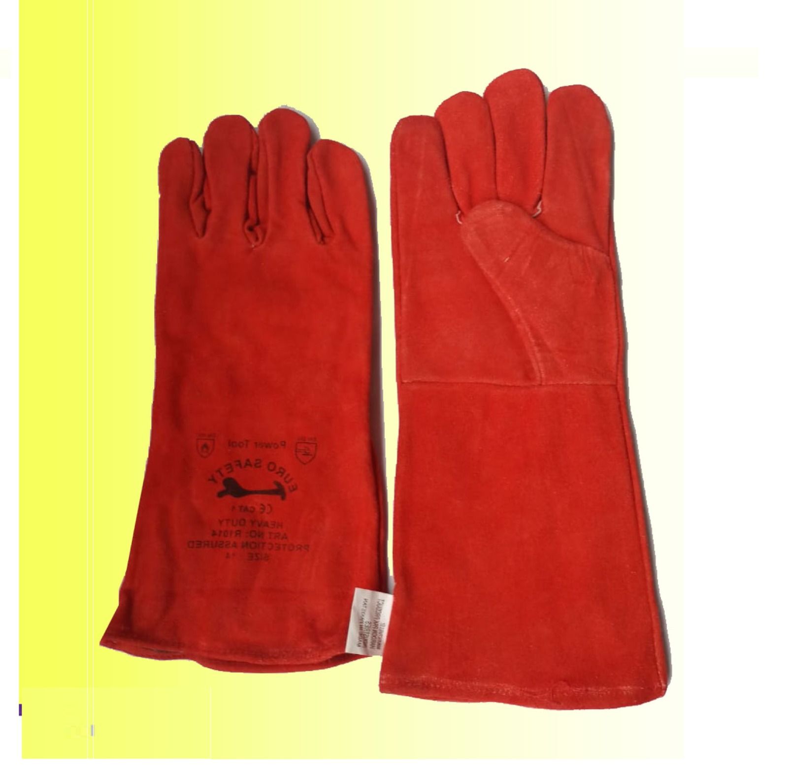 Heavy Duty leather gloves with inner lining