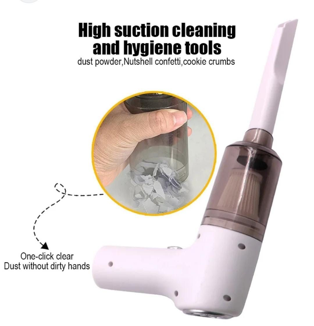 Vacuum Cleaner Dust Collection/Lighting 2 In 1 Car and home Vacuum Cleaner 120W High-Power Handheld Wireless Vacuum Cleaner Home and Car Dual-Use Portable Usb Rechargeable Set of 1 PC